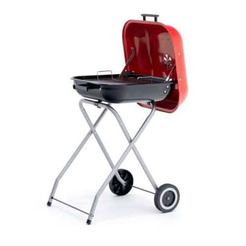 Barbacoa plegable 50x47x79 cm KEKAI Flathead roja
