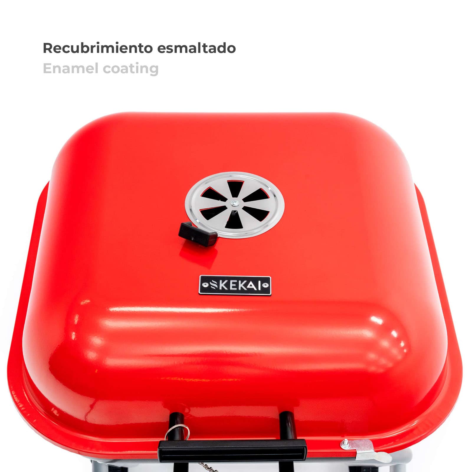 Churrasqueira dobrável 50x47x79 cm KEKAI Flathead vemelha Barbacoa plegable 50x47x79 cm KEKAI Flathead roja