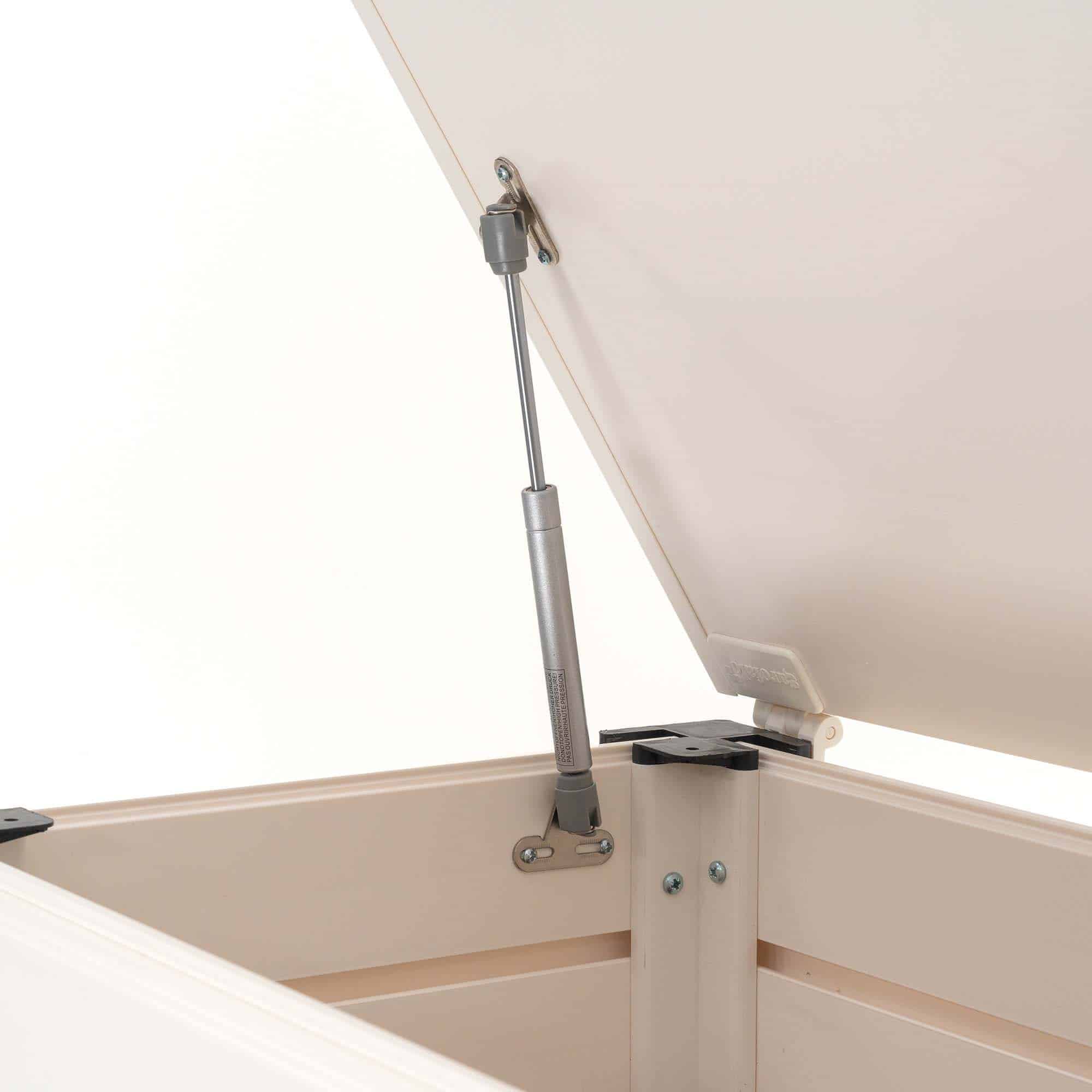 Baú em resina 122x47x57 cm (230L) Tuscany Evo marfim Arcón resina 122x47x57 cm (230L) Tuscany Evo marfil