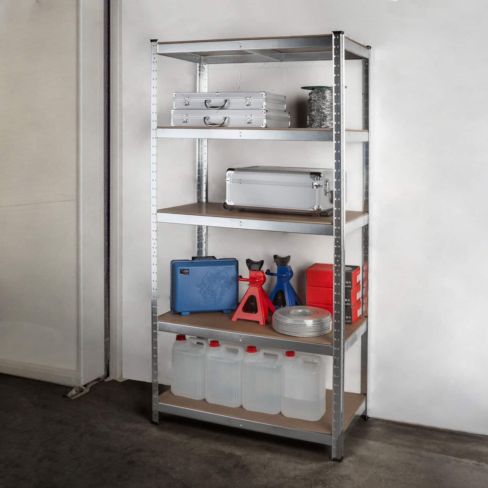 Estantes galvanizadas 90x40x180 cm Catter House Max Pro (até 875 kg) Estantería galvanizada 90x40x180 cm CatterHouse Max Pro (hasta 875 kg)