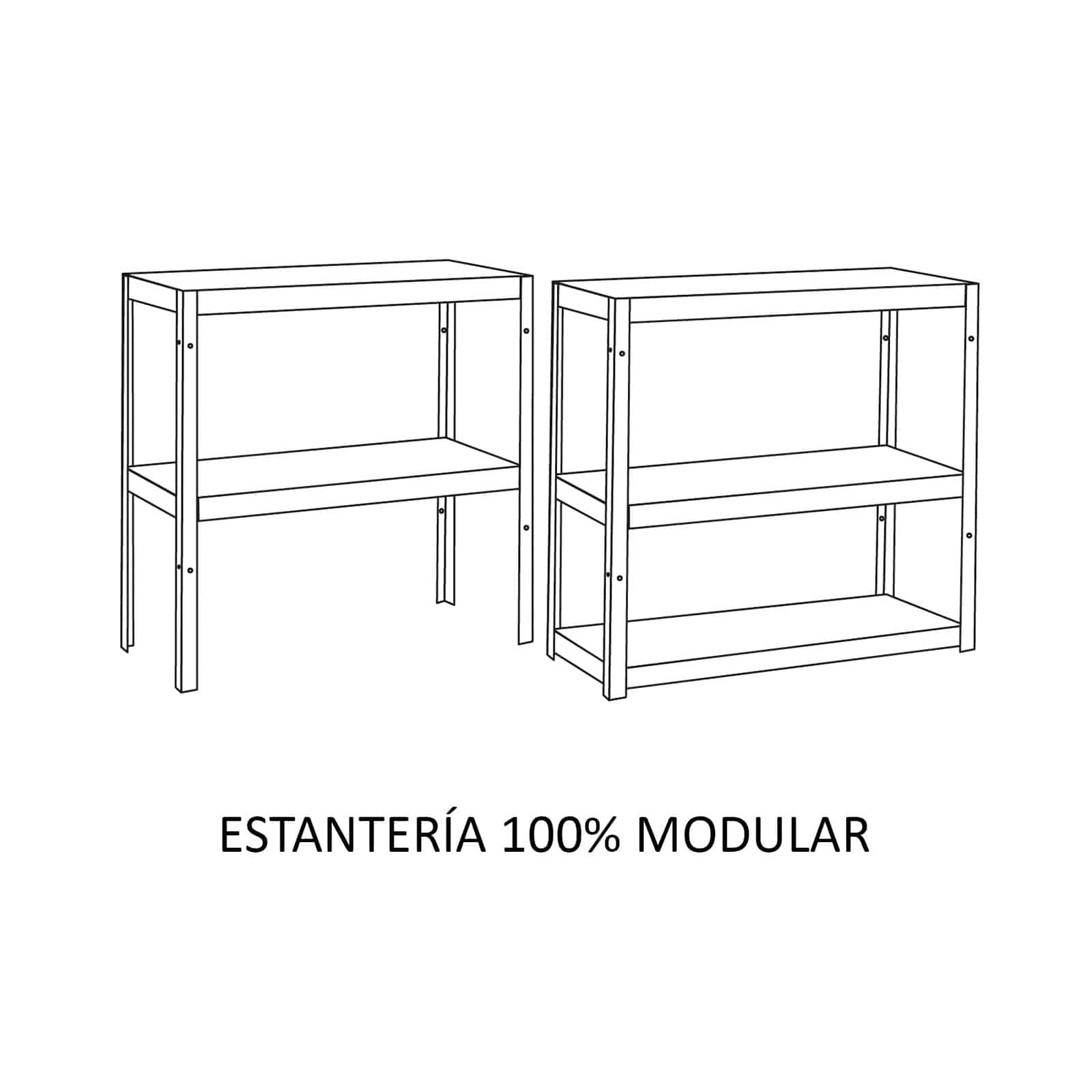 Estantes galvanizadas 90x30x180 cm CatterHouse Nils Solid 180 (até 250 kg) Estantería galvanizada 90x30x180 cm CatterHouse Nils Solid 180 (hasta 250 kg)