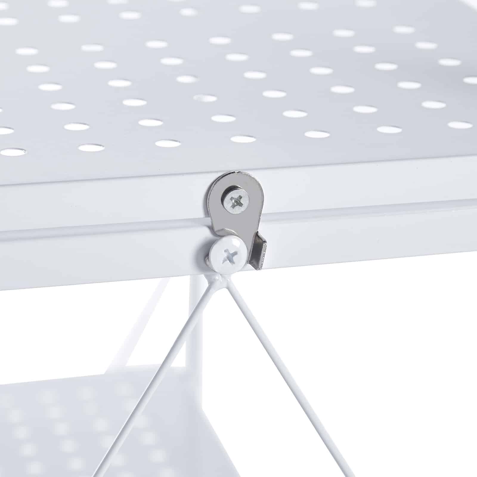 Estante dobrável 71,5x36x84 cm Catter House Kim 84 branca (até 120 kg) Estantería plegable 71,5x36x84 cm CatterHouse Kim 84 blanca (hasta 120 kg)