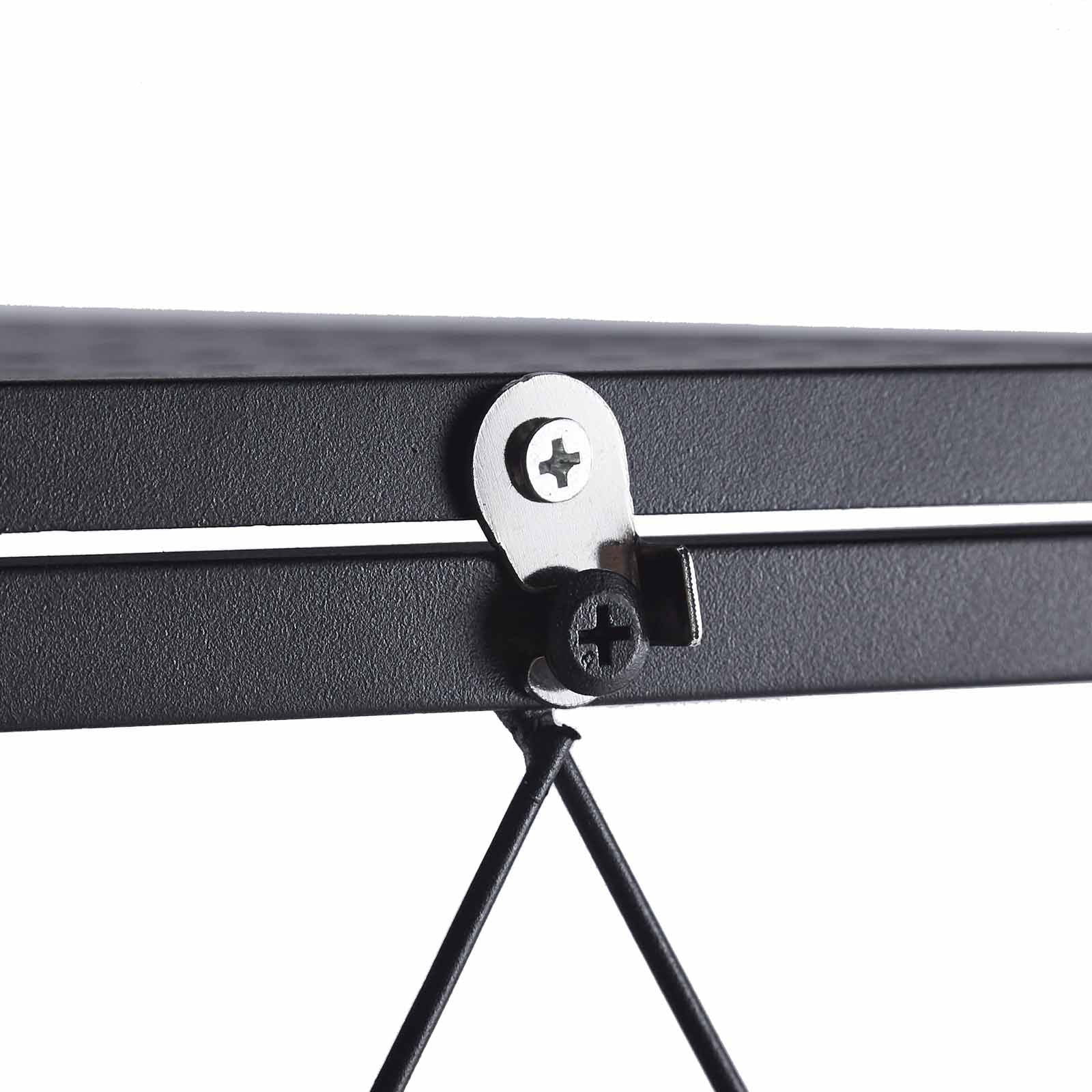 Estante dobrável 71,5x36x122,5 cm Catter House Kim 122 preta (até 160 kg)) Estantería plegable 71,5x36x122,5 cm CatterHouse Kim 122 negra (hasta 160 kg)