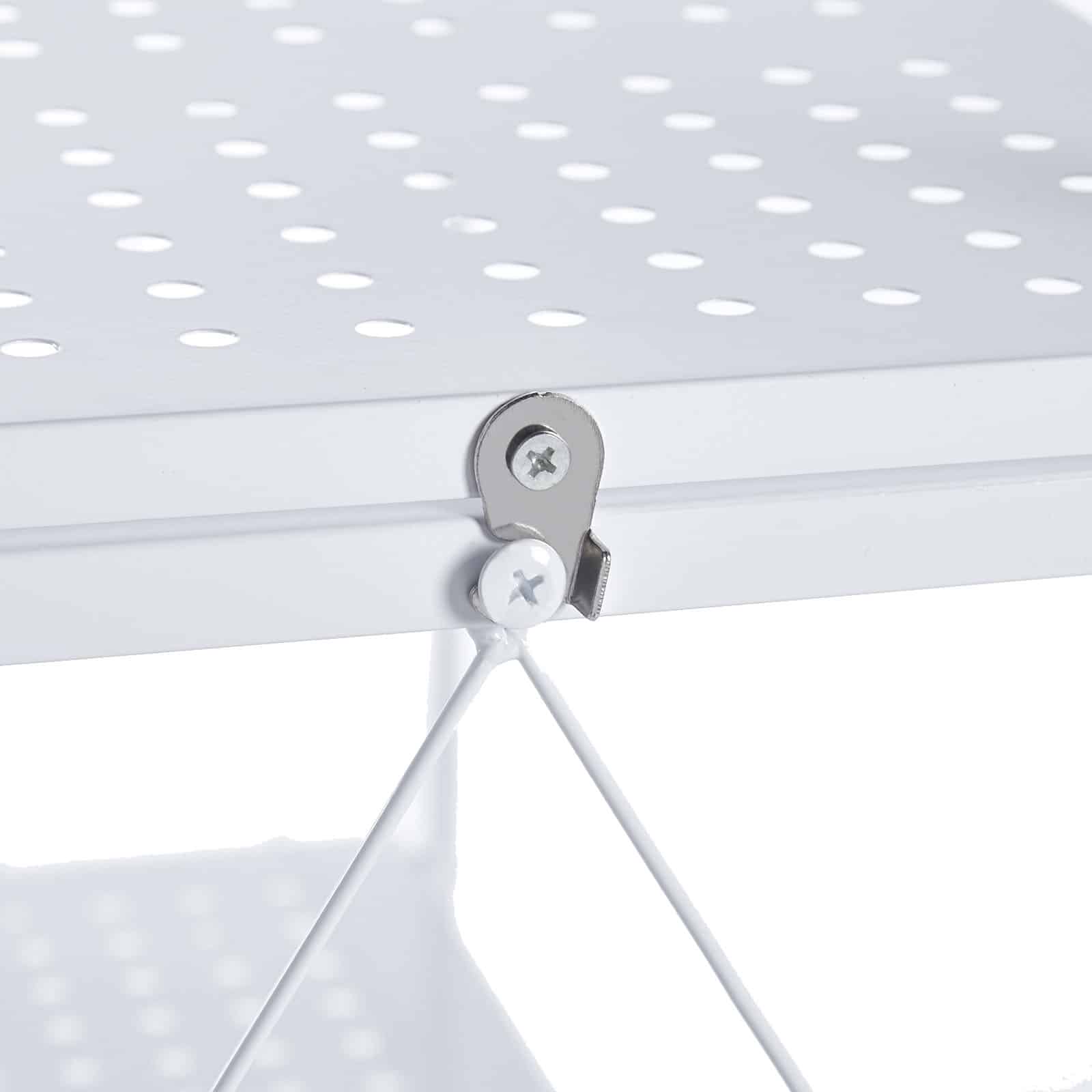 Estante dobrável 71,5x36x122,5 cm Catter House Kim 122 branca (até 160 kg) Estantería plegable 71,5x36x122,5 cm CatterHouse Kim 122 blanca (hasta 160 kg)