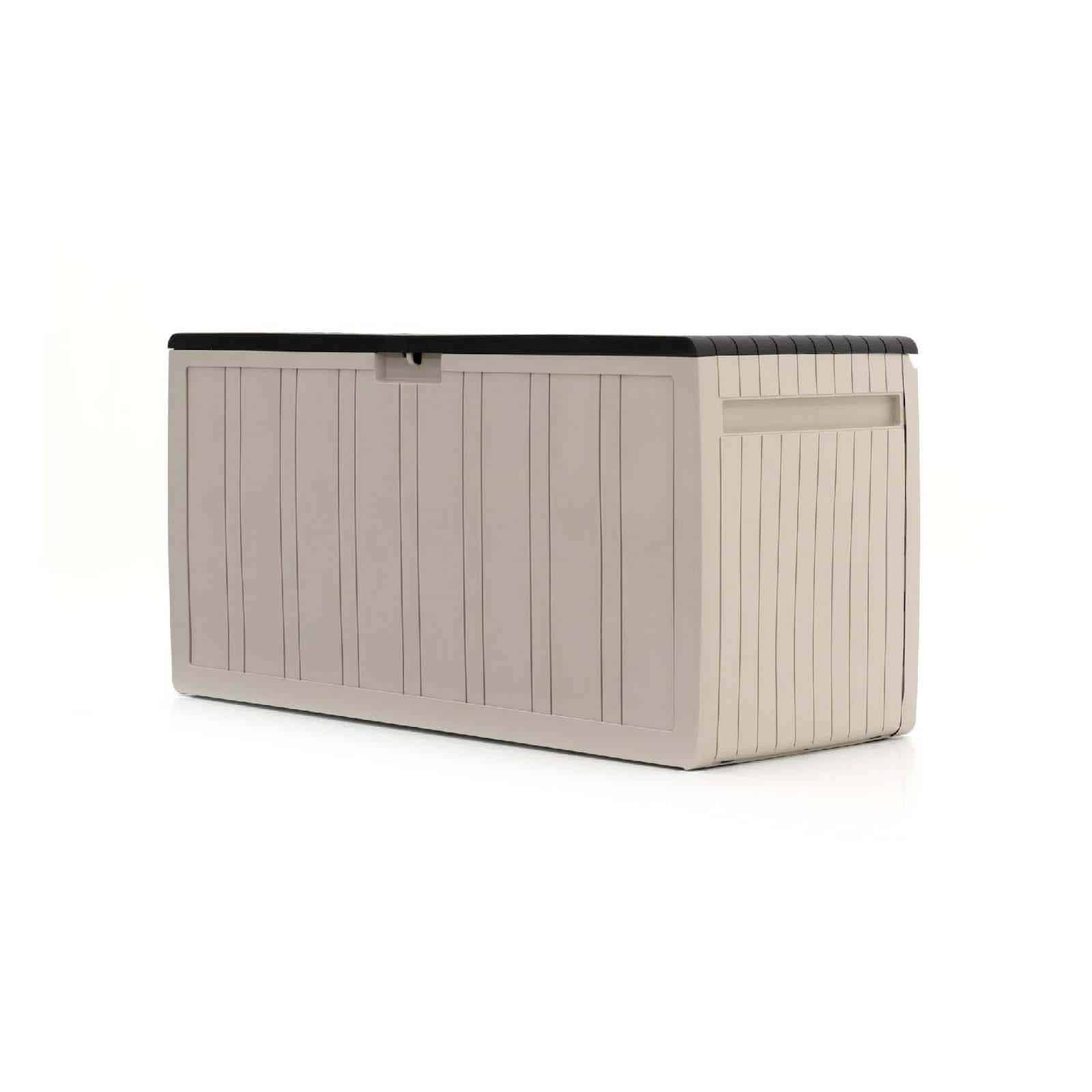 Baú em resina 117x45,5x57,50 cm (270L) Top bege Arcón resina 117x45,5x57,50 cm (270L)Top beige