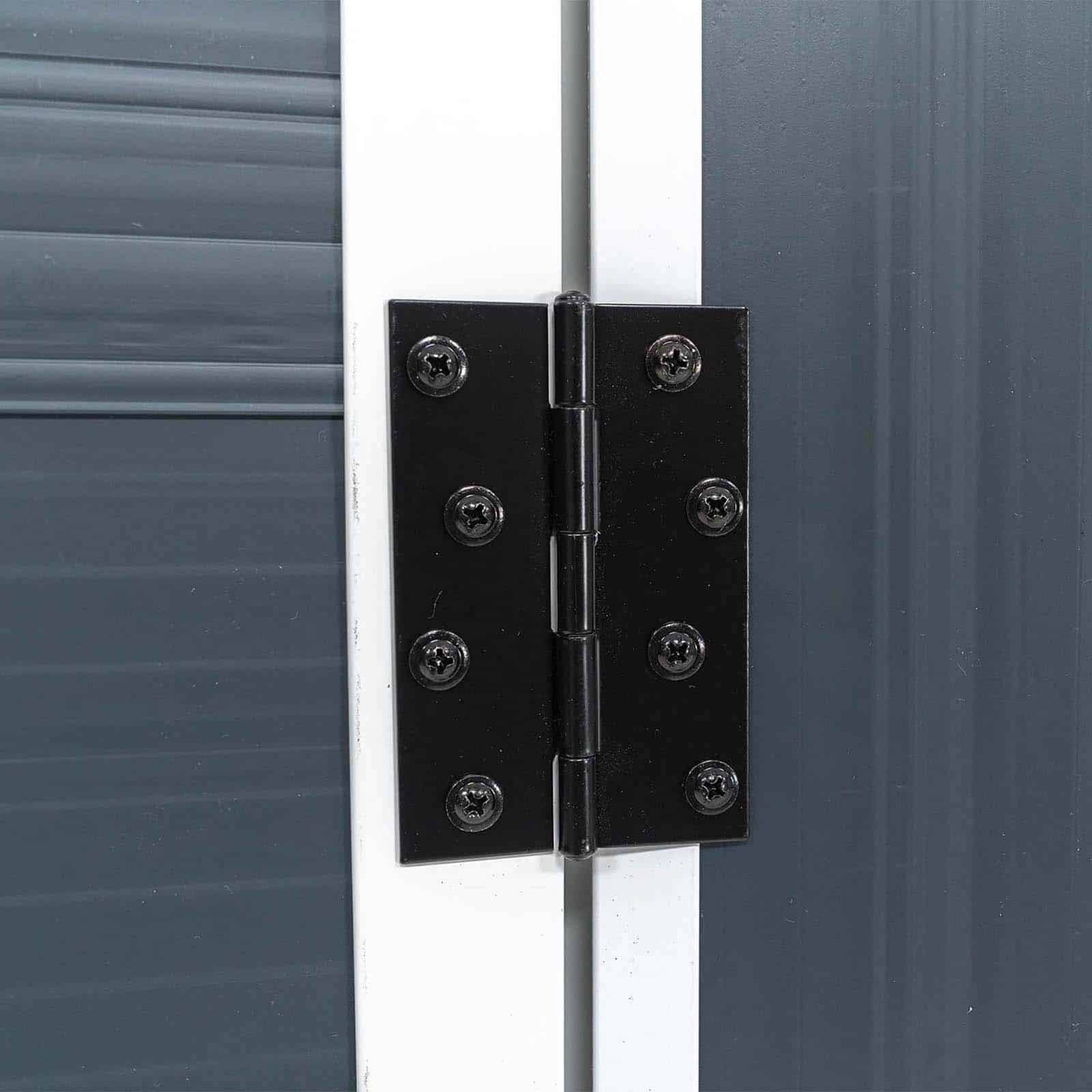 Abrigo de jardim em resina 280x190x226 cm (5.32 m²) New Fiorella cinzento Caseta jardín resina 280x190x226 cm (5,32 m²) New Fiorella gris