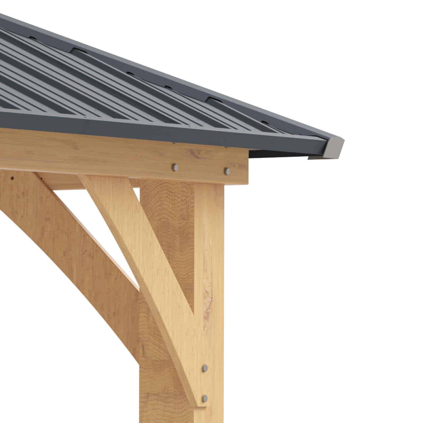 Gazebo de madeira 287x287x300 cm (8,76 m2) Denver Cenador de madera 287x287x300 cm (8,76 m2) Denver