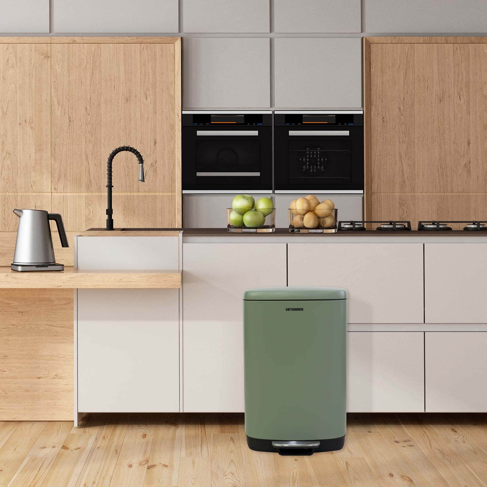 Balde do lixo com pedal 42,5x34x63 cm Catter House Planeta 50L Cubo de basura con pedal 42,5x34x63 cm CatterHouse Planeta 50L