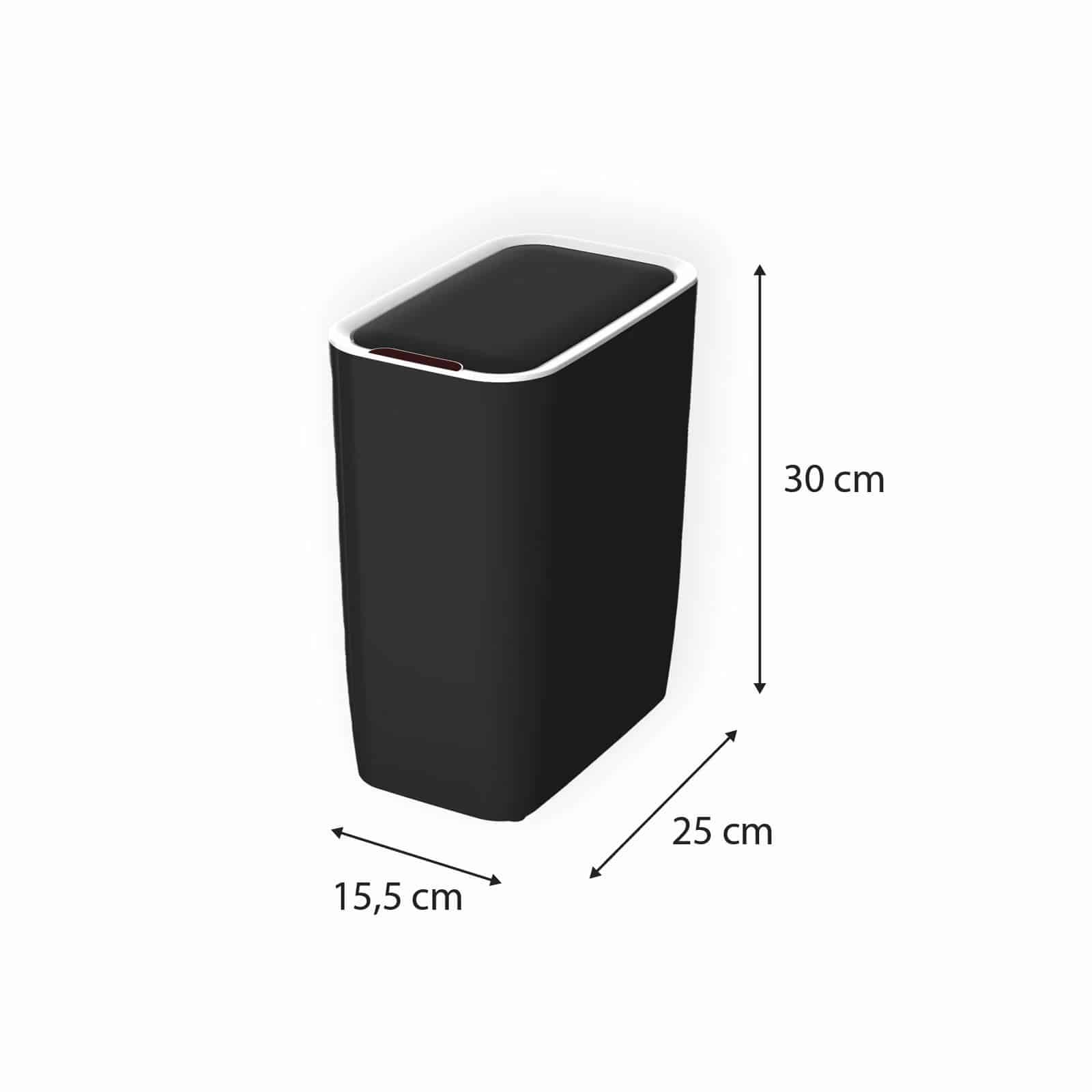 Balde do lixo com abertura automática 25x15,5x30 cm Catter House Cosmos 8L Cubo de basura apertura automática 25x15,5x30 cm CatterHouse Cosmos 8L