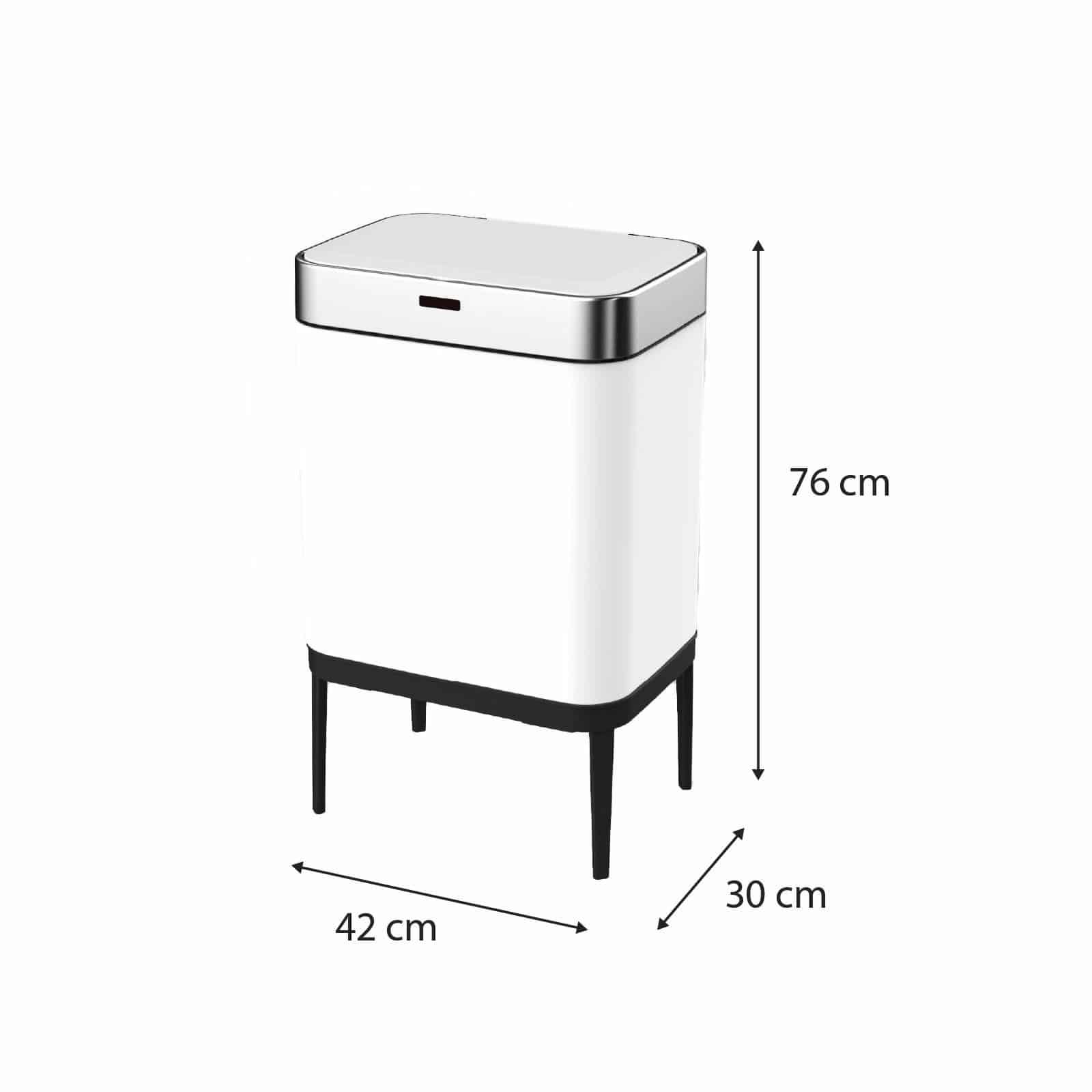Balde do lixo com abertura automática 42x30x76 cm Catter House Cosmos 60L Cubo de basura apertura automática 42x30x76 cm CatterHouse Cosmos 60L