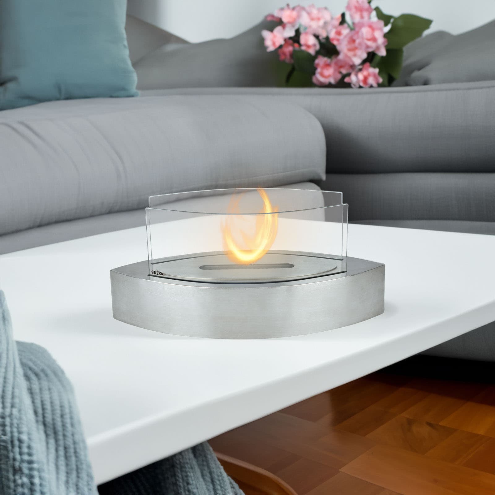 Lareira de mesa a bioetanol 50,8x20,3x23 cm KEKAI Fuji Chimenea bioetanol de mesa 50,8x20,3x23 cm KEKAI Fuji