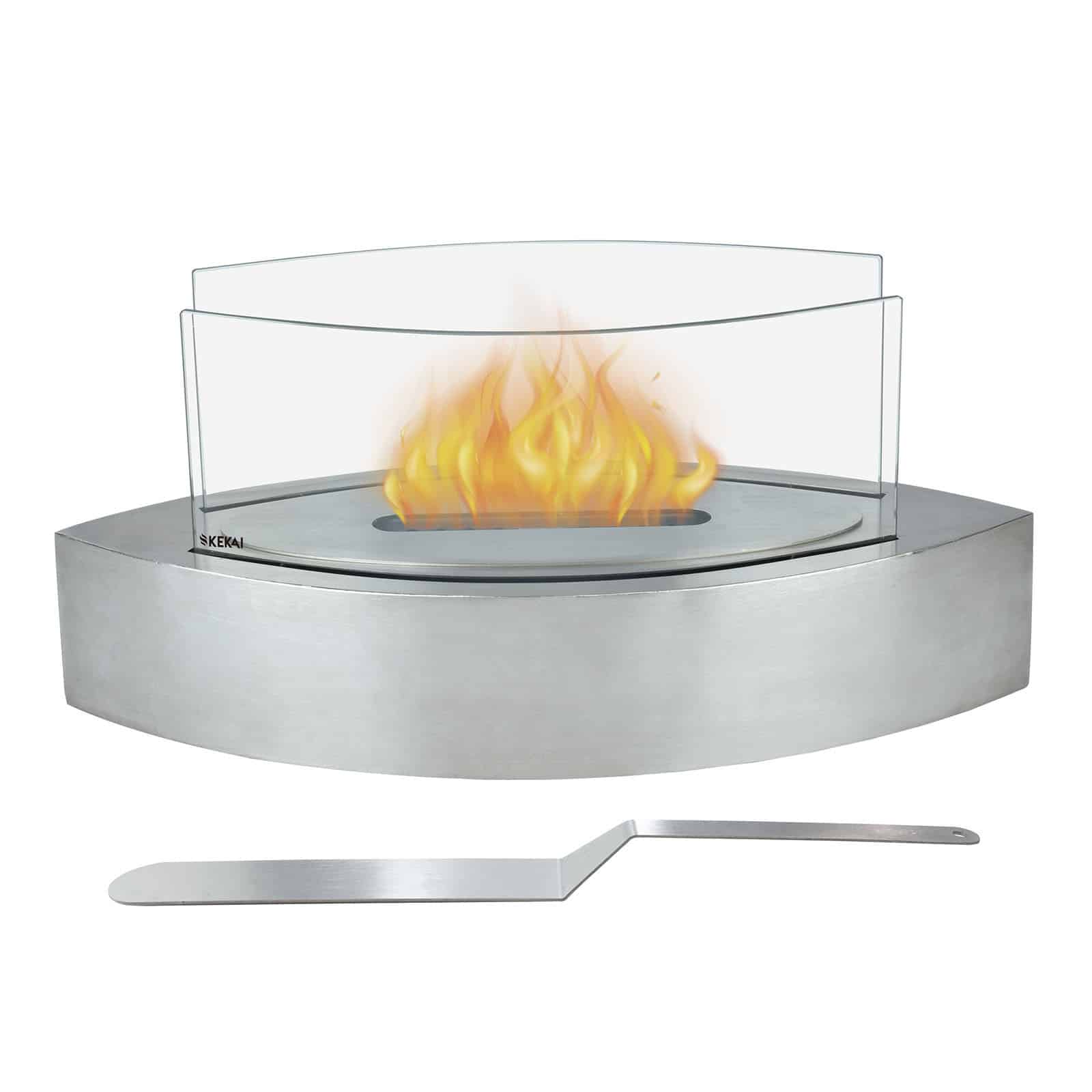 Lareira de mesa a bioetanol 50,8x20,3x23 cm KEKAI Fuji Chimenea bioetanol de mesa 50,8x20,3x23 cm KEKAI Fuji
