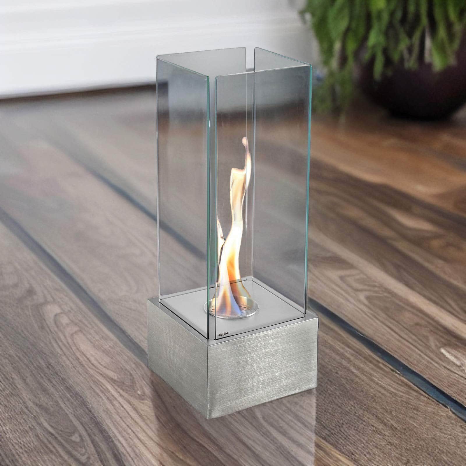 Lareira a bioetanol 25x25x65 cm KEKAI Kilimanjaro Chimenea bioetanol 25x25x65 cm KEKAI Kilimanjaro