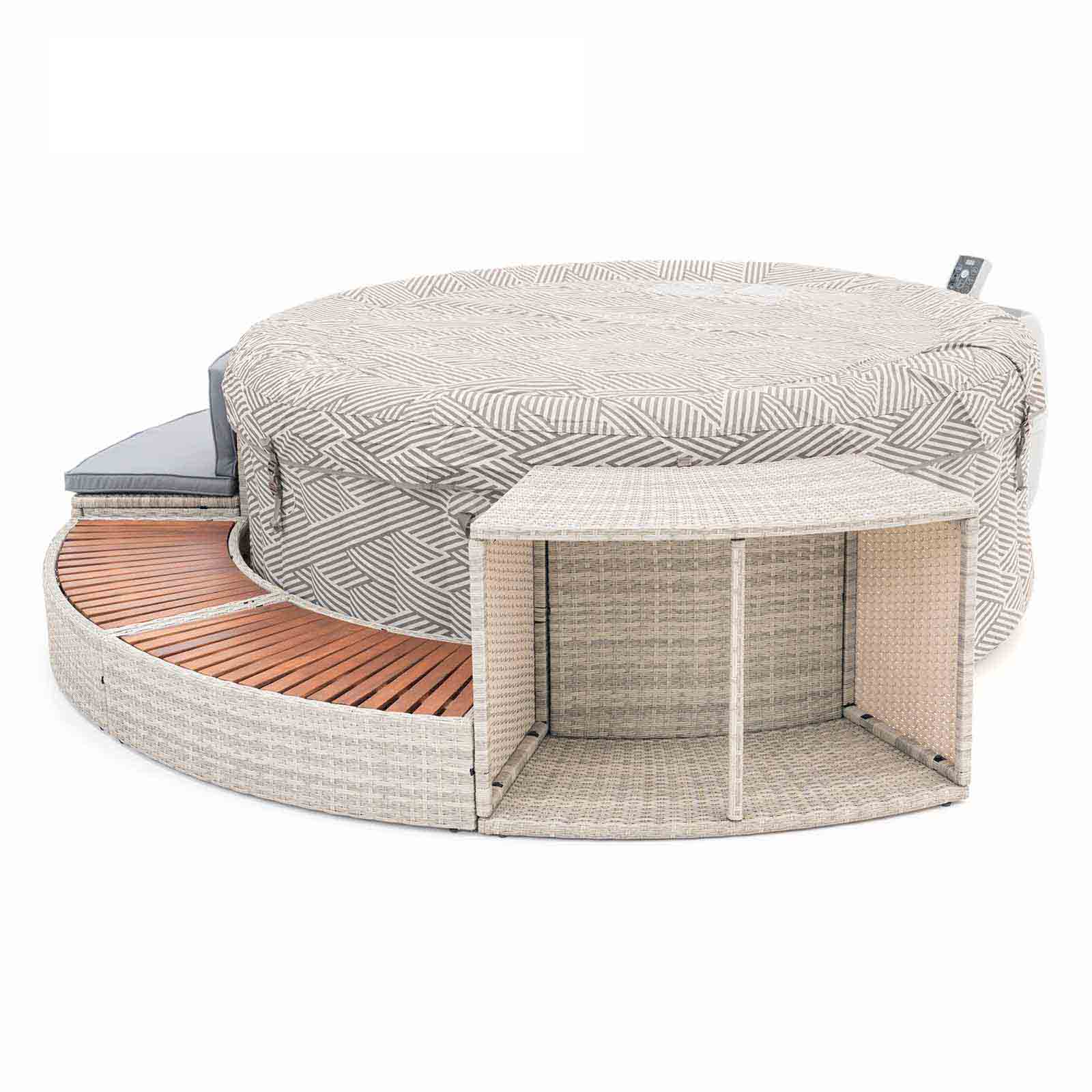 Spa exterior Madrid com revestimento 289x45x56 cm K2O Half Spa exterior Madrid con revestimiento 289x45x56 cm K20 Half