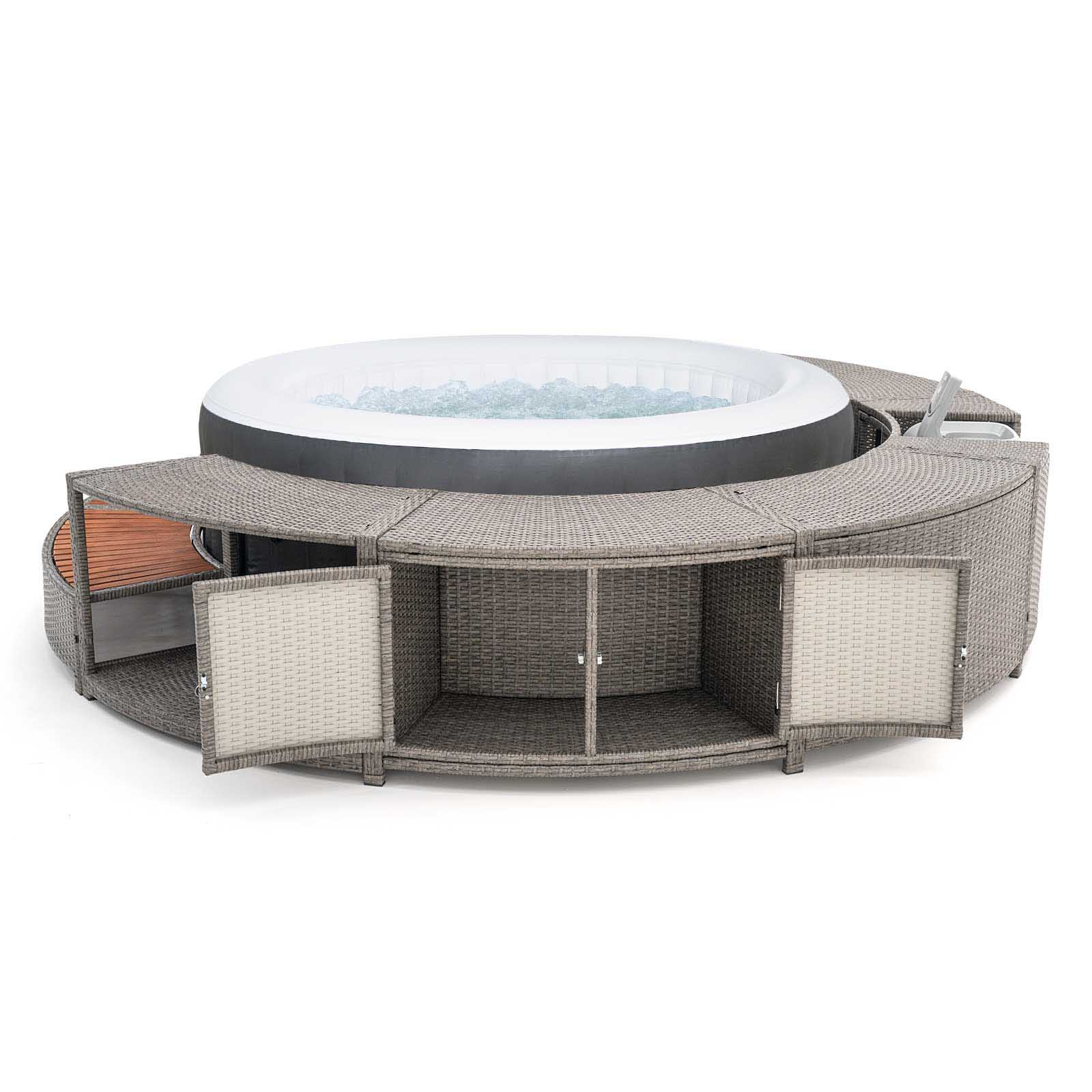 Spa exterior Miami com revestimento 279x40x56 cm K2O Full Spa exterior Miami con revestimiento 279x40x56 cm K2O Full