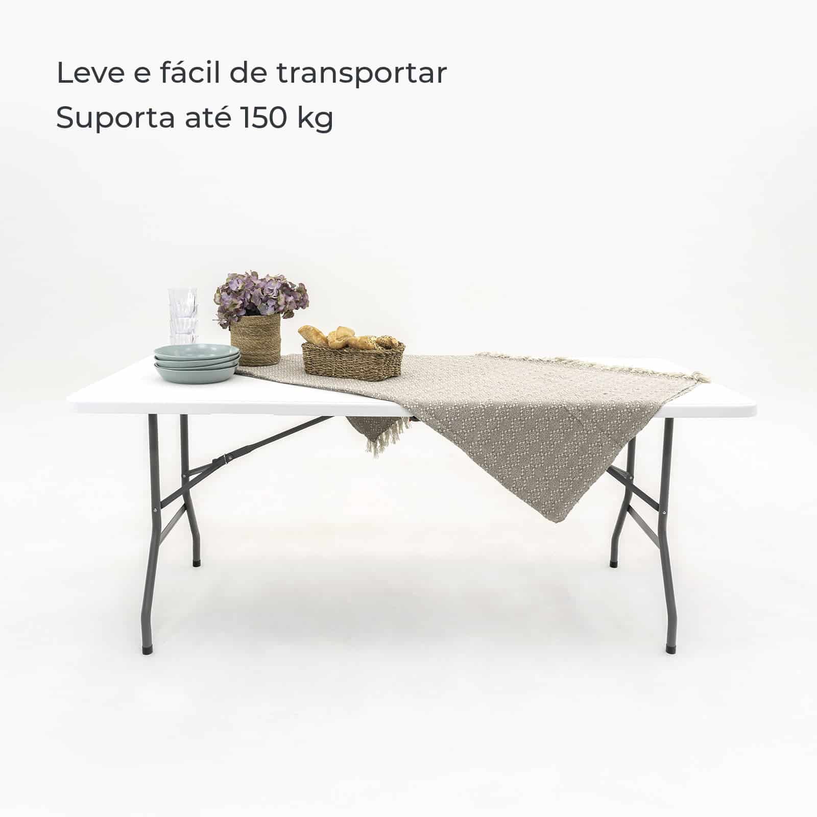 Mesa de piquenique dobrável em resina 180x74x74 cm New Koln Mesa de piquenique dobrável em resina 180x74x74 cm New Koln - Image 3