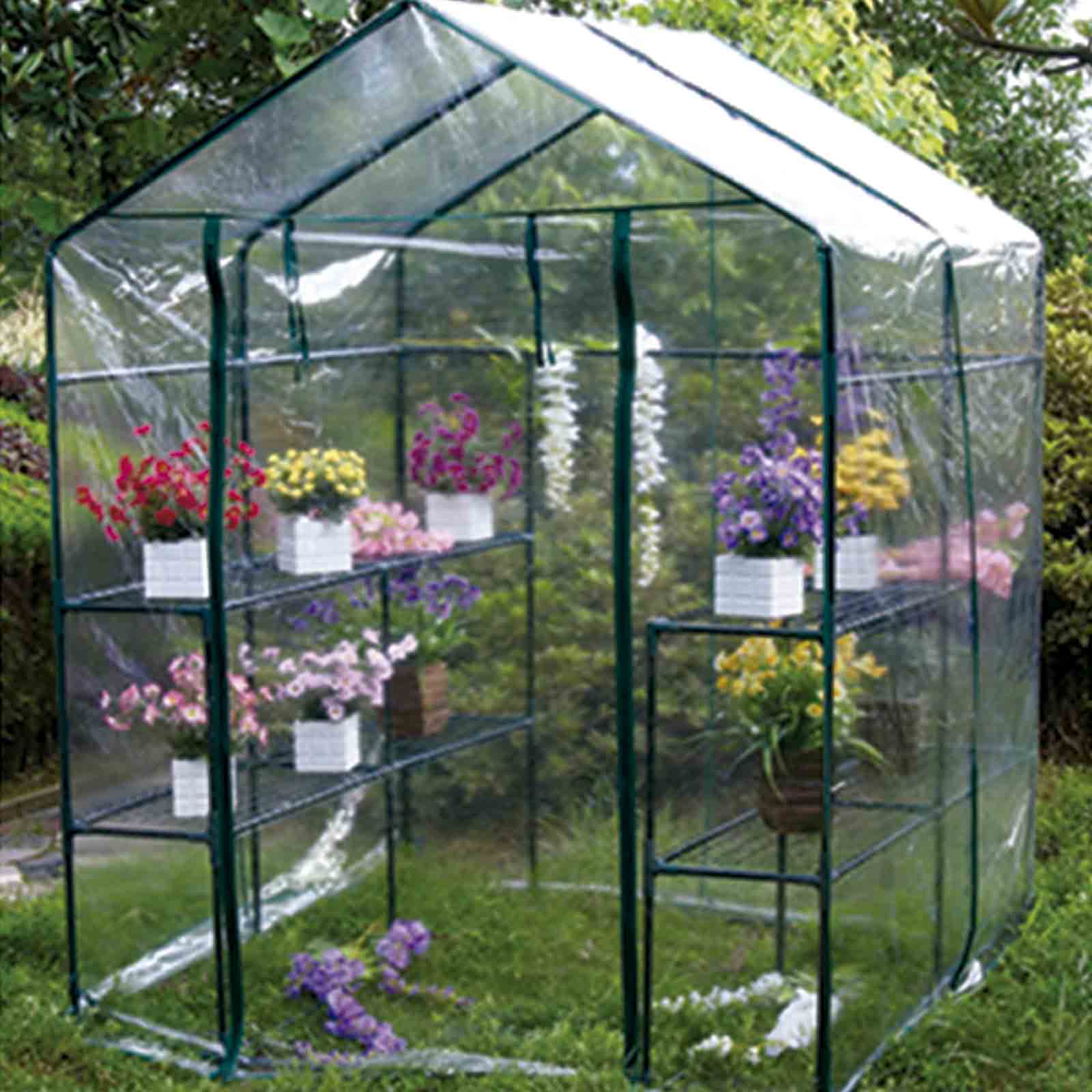 Estufa dupla em PVC/Polietileno 143x143x195 cm Leaf Estufa dupla em PVC/Polietileno 143x143x195 cm Leaf - Image 2