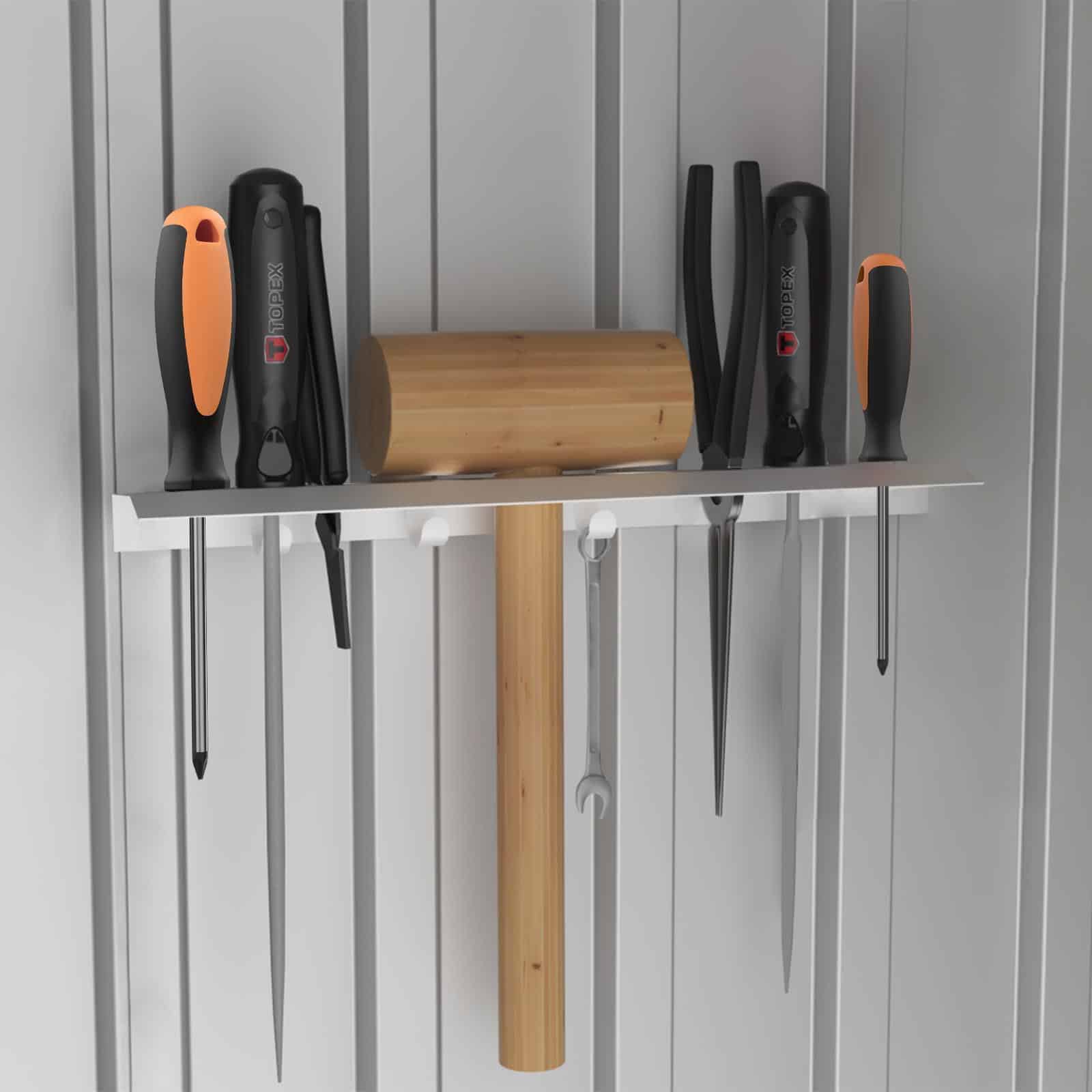 Conjunto de porta-ferramentas de metal 40x5 cm (2 peças) Conjunto de porta-ferramentas de metal 40x5 cm (2 peças) - Image 2