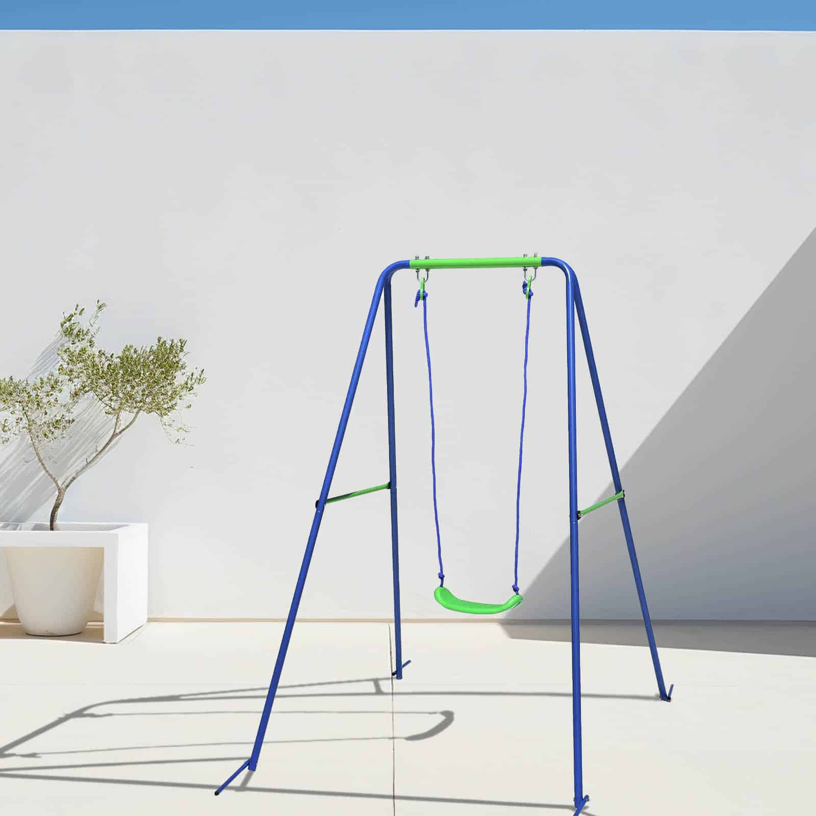 Balanço infantil metal 142x142x180 cm. 1 assento. Outdoor Toys Balanço infantil metal 142x142x180 cm. 1 assento. Outdoor Toys - Image 2