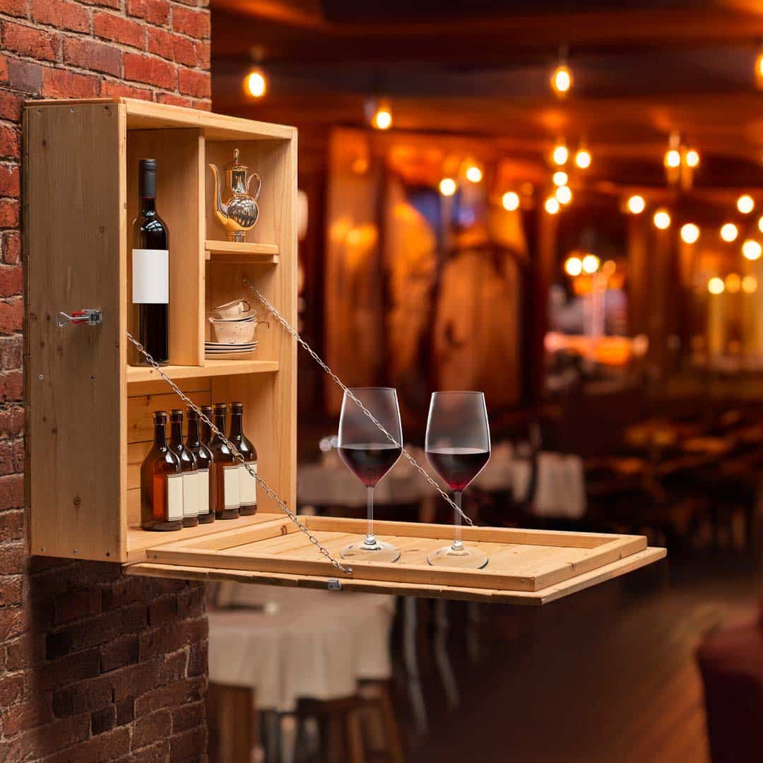 Armário de parede madeira 56x22x77,5cm Bar “Cheers” Armário de parede madeira 56x22x77,5cm Bar “Cheers” - Image 2