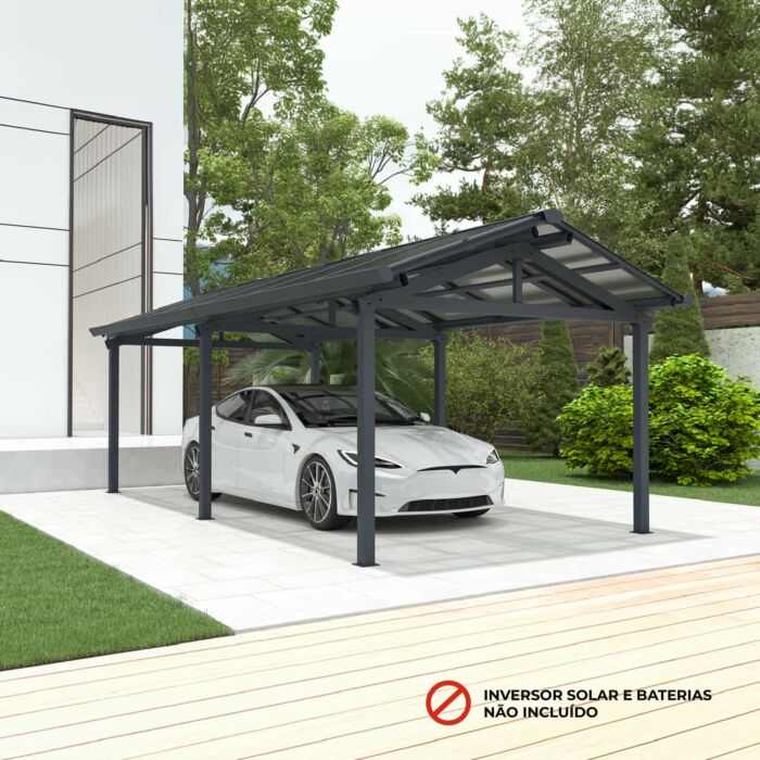 Marquise fotovoltaica para carro 3,40 x 7,12 x 2,77m Becquerel I