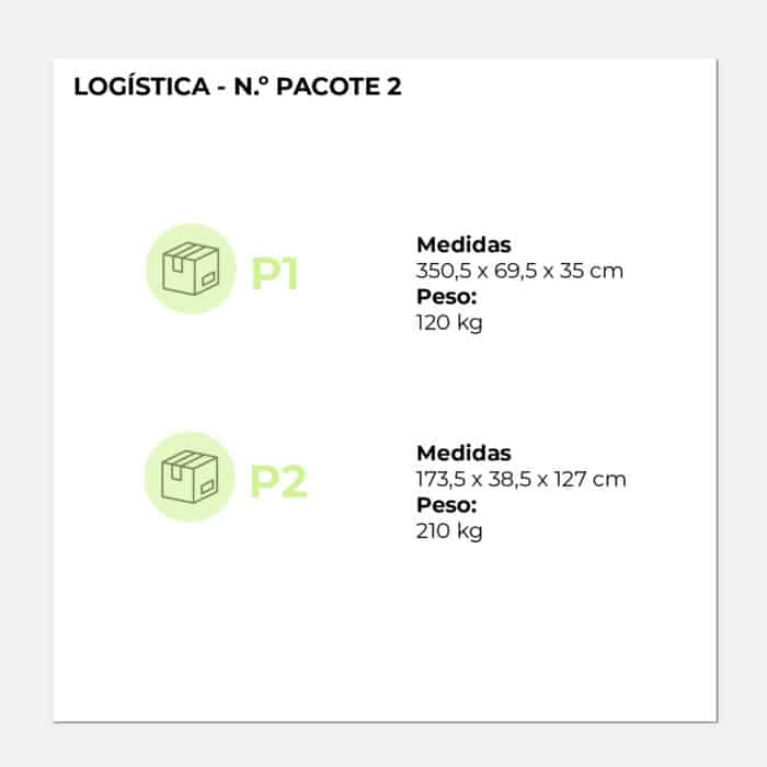 Marquise fotovoltaica para carro 3,31 x 5,96 x 3,50m Becquerel II