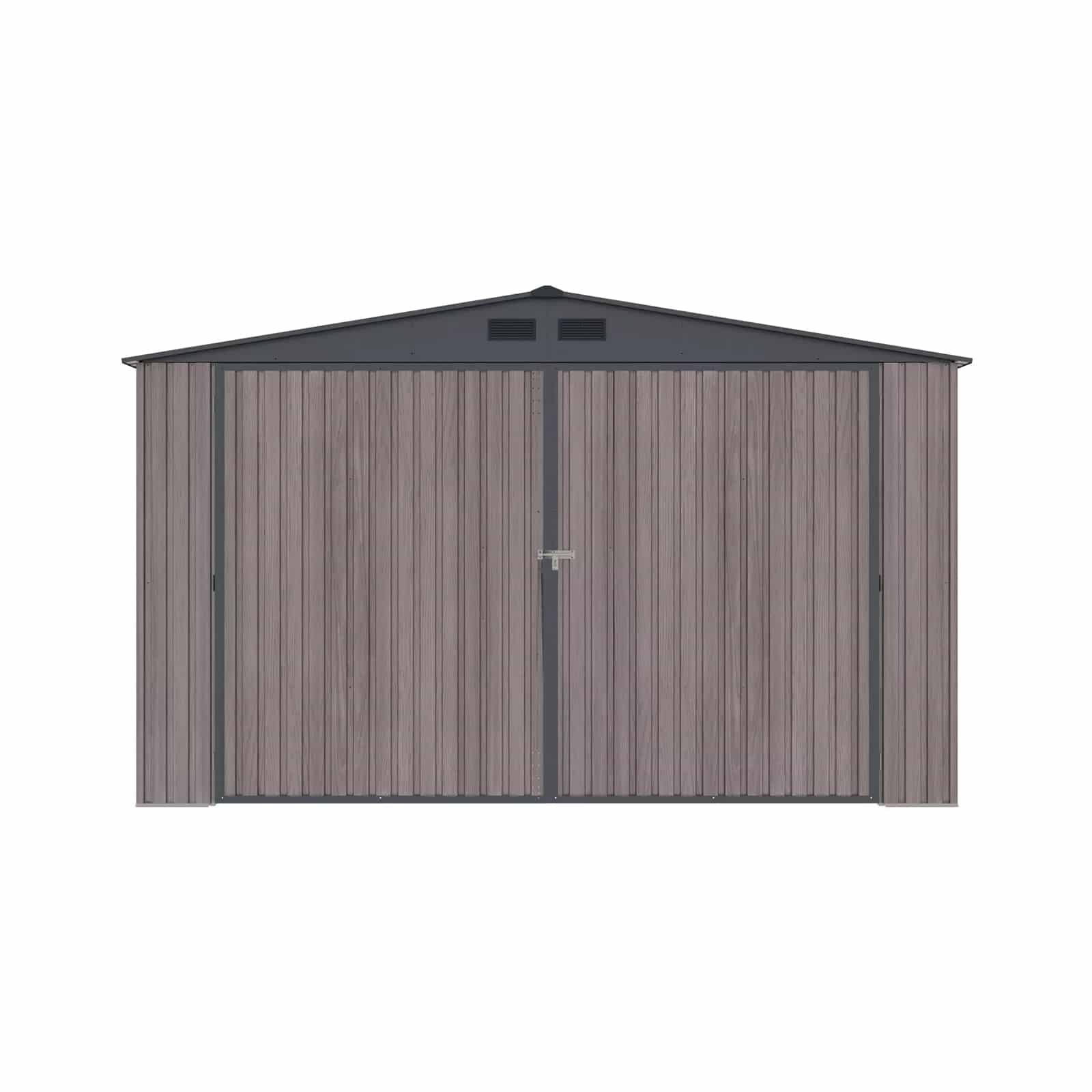 Garagem metálica 3,80 x 4,20 x 2,32m (15,96 m²) Surrey imitação de madeira Garagem metálica 3,80 x 4,20 x 2,32m (15,96 m²) Surrey imitação de madeira - Image 6