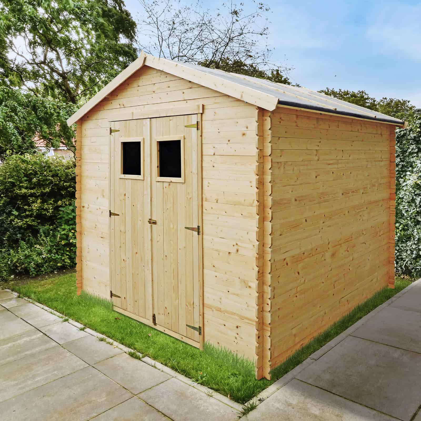 Abrigo de jardim com encaixe macho-fêmea 256x266x183/236 cm (6.8 m2) Dimitri Abrigo de jardim com encaixe macho-fêmea 256x266x183/236 cm (6.8 m2) Dimitri - Image 2