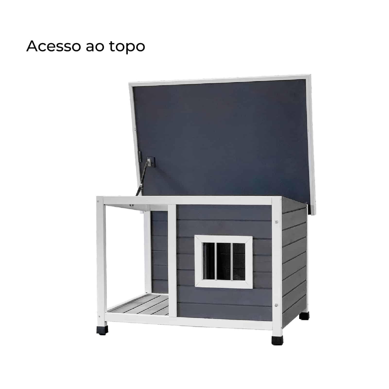 Casota de madeira para cão 85x58x60 cm Dona Casota de madeira para cão 85x58x60 cm Dona - Image 3