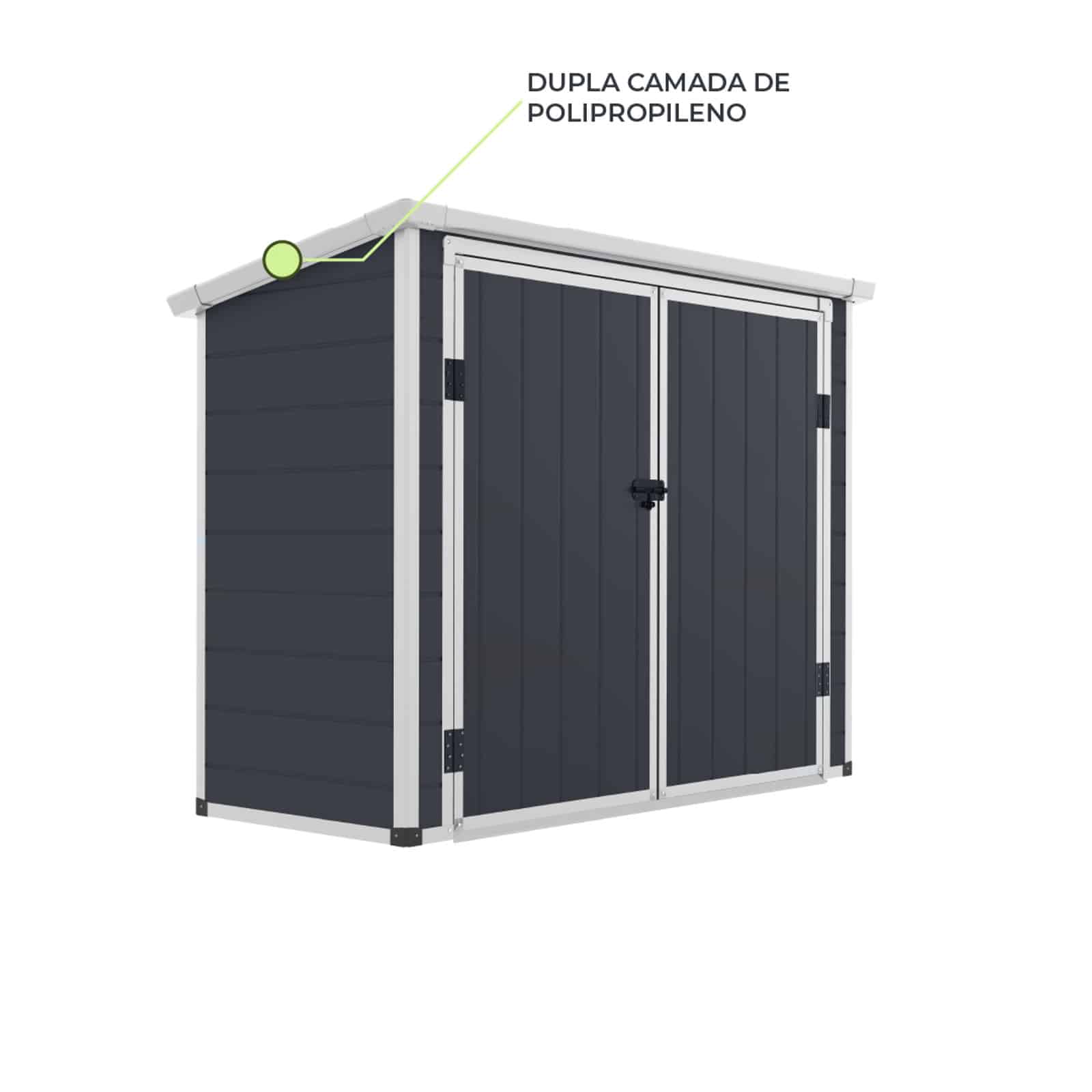 Abrigo cobertor 199x90x149/134 cm (1,80 m2) Noa antracite Abrigo cobertor 199x90x149/134 cm (1,80 m2) Noa antracite - Image 5