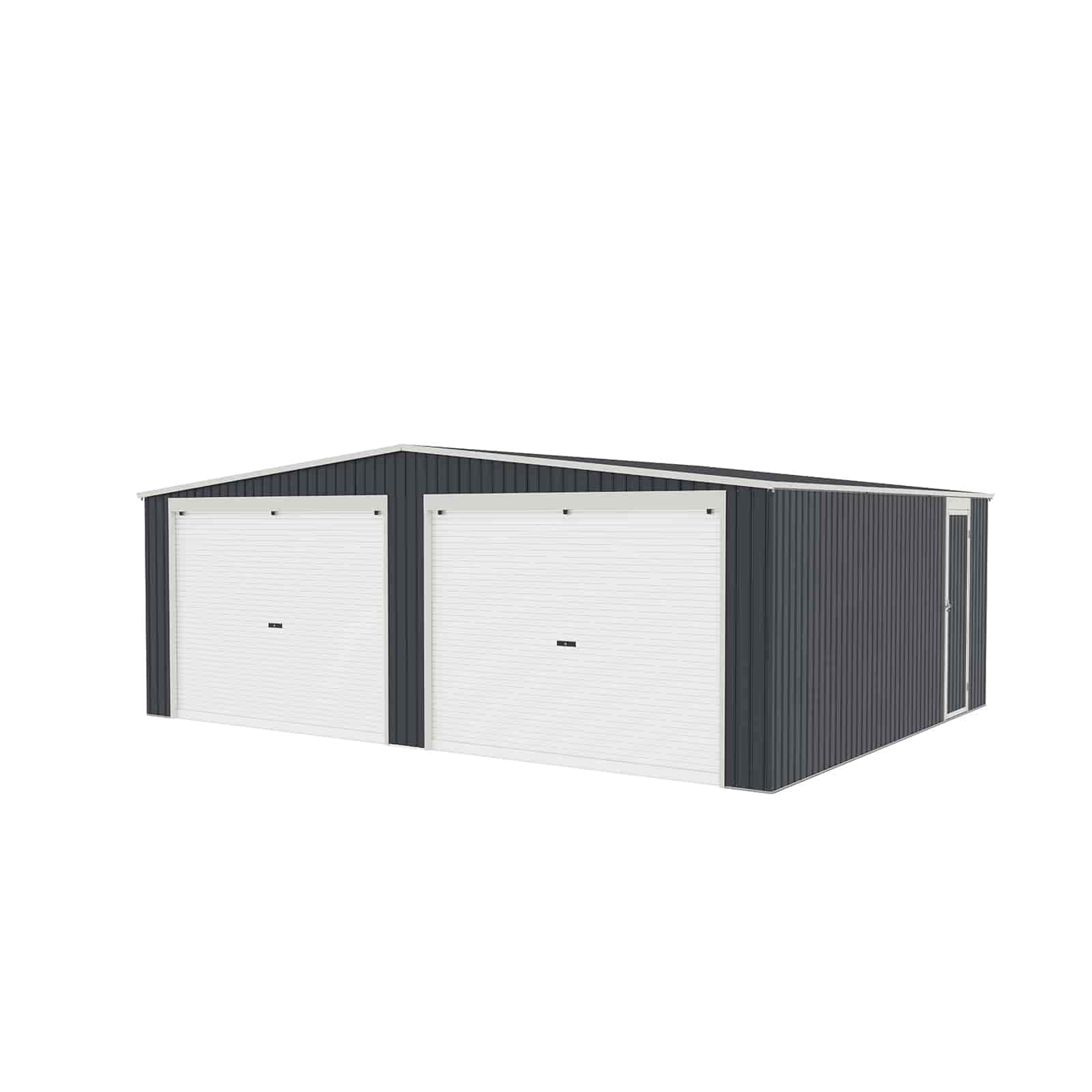 Garagem metálica 5,13 x 6,37 x 2,41m (32,68 m²) Warwick antracite