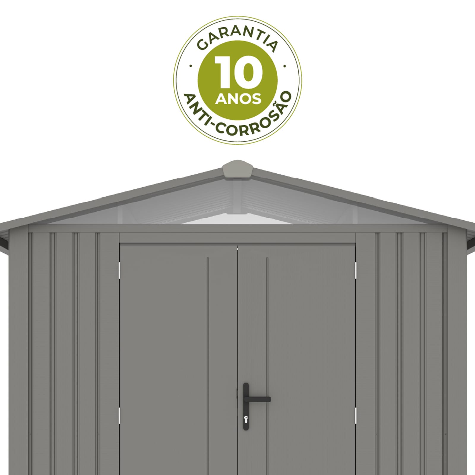 Abrigo de jardim metálica 240x168x220cm (4,03 m2) Grunewald silver grey Abrigo de jardim metálica 240x168x220cm (4,03 m2) Grunewald silver grey - Image 3