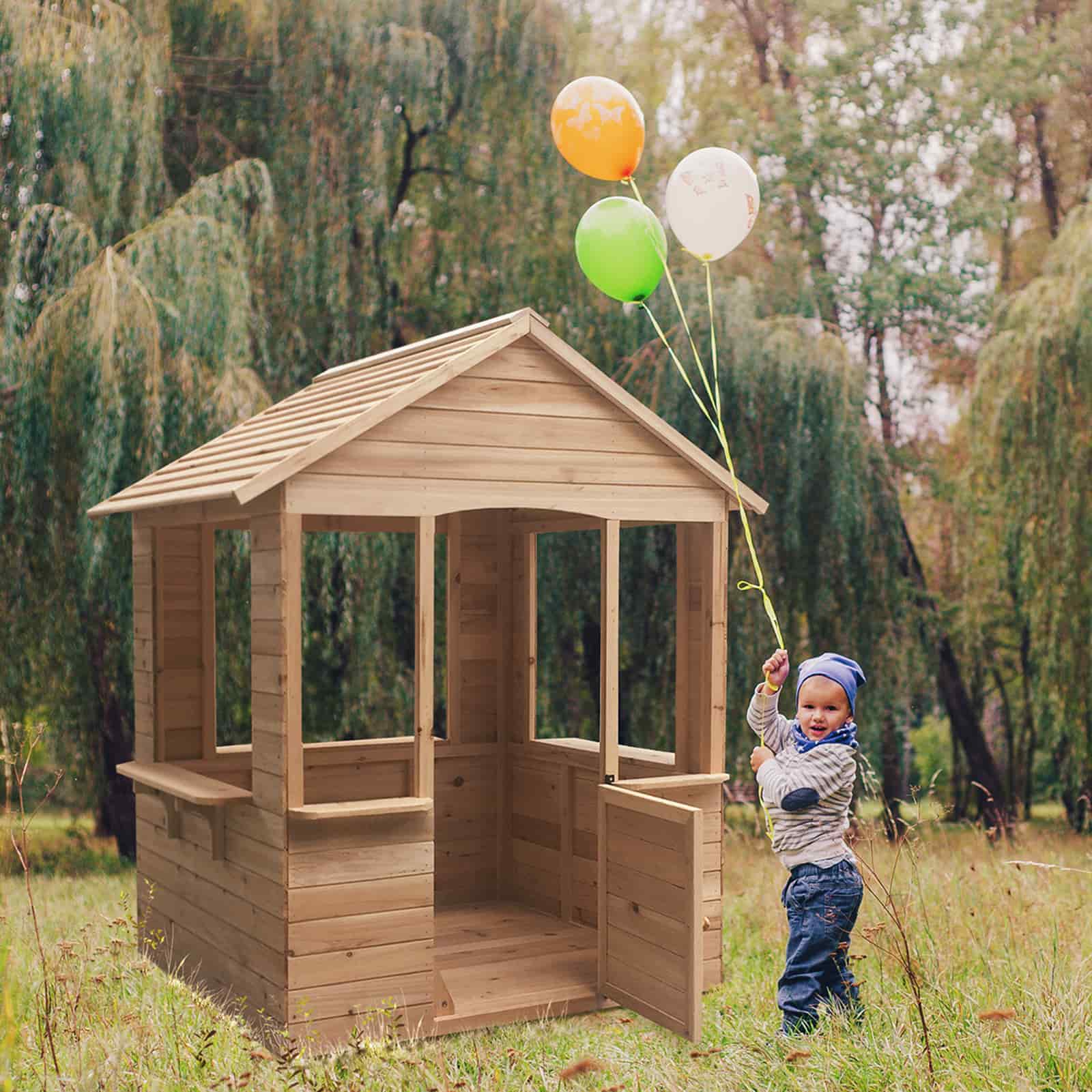 Casa de brincar de madeira 120x108x138 cm (1,2 m²) OUTDOOR TOYS Adele Casa de brincar de madeira 120x108x138 cm (1,2 m²) OUTDOOR TOYS Adele - Image 2