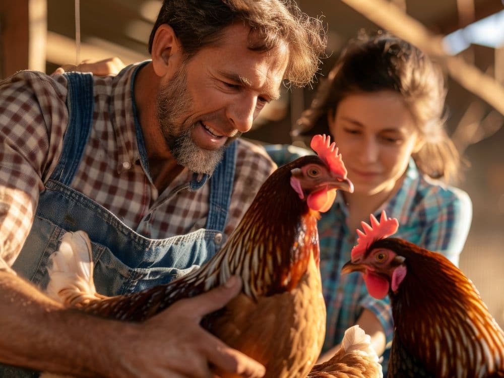 Como ter um galinheiro em casa e criar as tuas próprias galinhas Galinha em bom estado de saúde num galinheiro limpo
