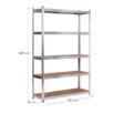 Estante metálico galvanizado 120x40x180 cm Catter House Max Pro (até 875 kg)