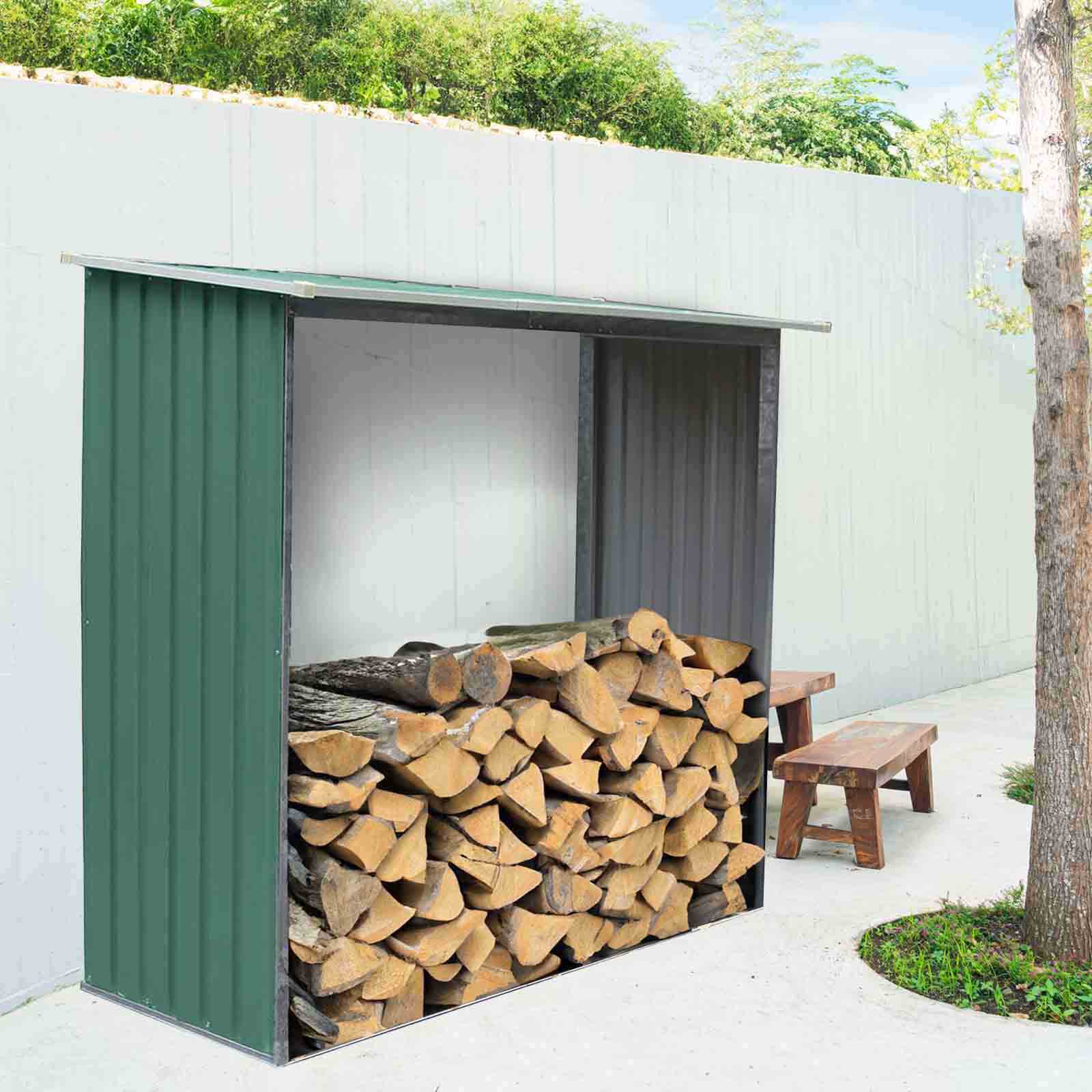 Leñero exterior 75x182x160 cm Holman 5 Leñero exterior 75x182x160 cm Holman