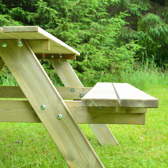 Mesa picnic madera 165x154x75 cm Essential (6-8 pax) • Gardiun España