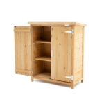 Armario exterior madera 87x46,5x160 cm Emmy