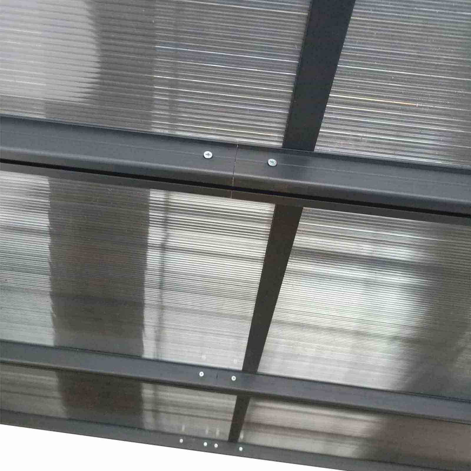 Marquesina de pared de aluminio 435x254x220/260 cm (11 m²) Elliot 9 Marquesina de pared de aluminio 435x254x220/260 cm (11 m²) Elliot