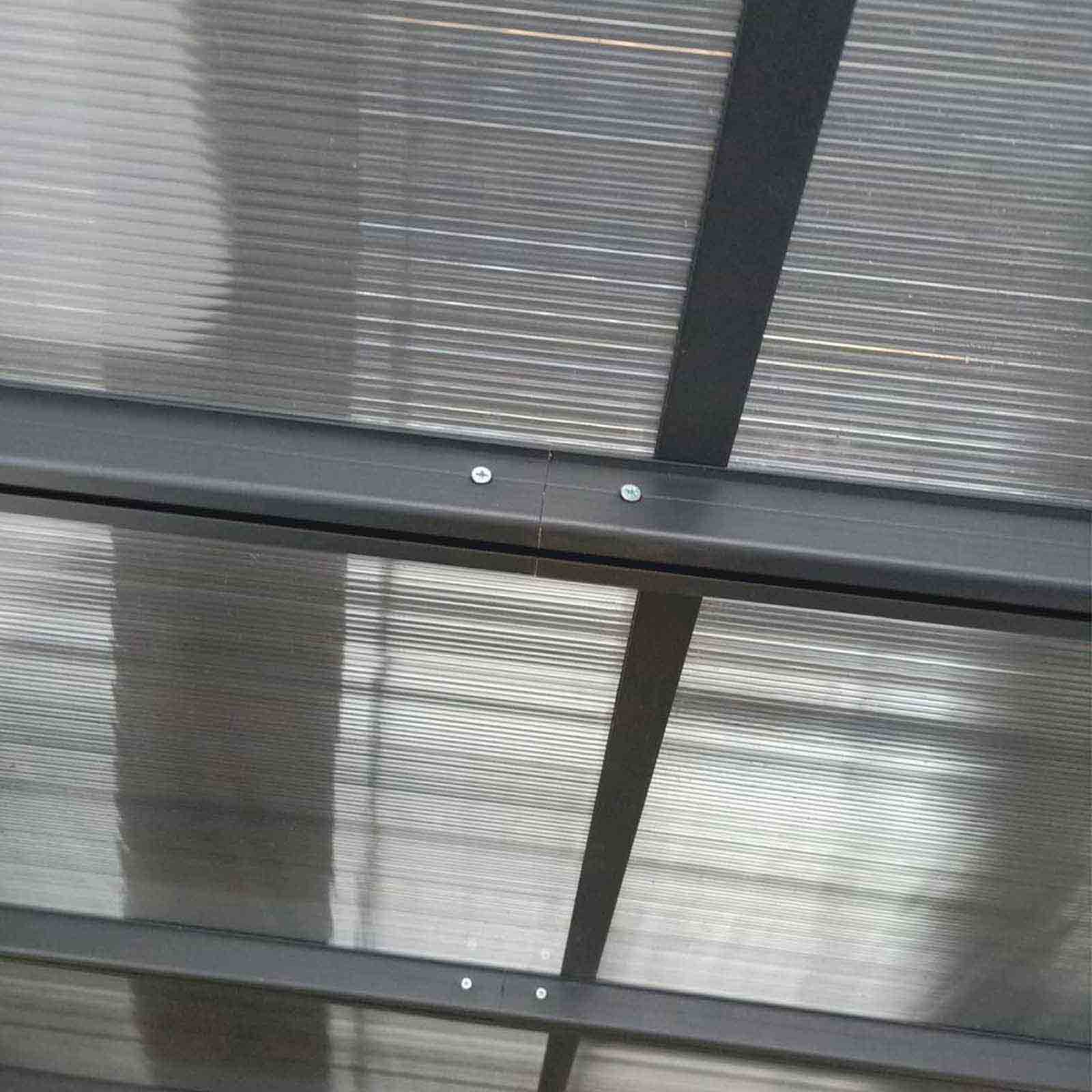 Marquesina de pared de aluminio 619x305x227/270 cm (18,8 m²) Elliot 8 Marquesina de pared de aluminio 619x305x227/272 cm (18,8 m²) Elliot