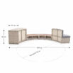 Revestimiento para spa exterior 289x45x56 cm K2O Half 11 Revestimiento para spa exterior 289x45x56 cm K2O Half