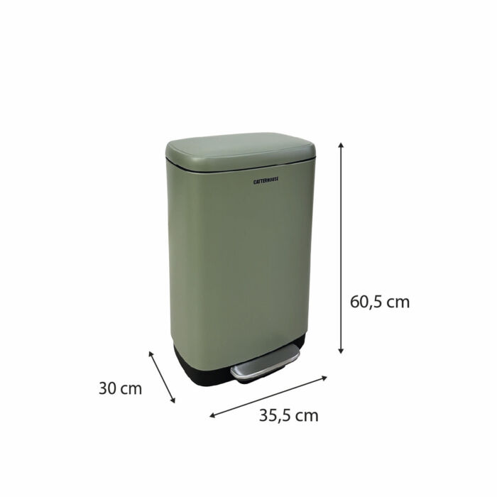 Cubo de basura con pedal 33,5x30x60,5 cm CatterHouse  Planeta 30L