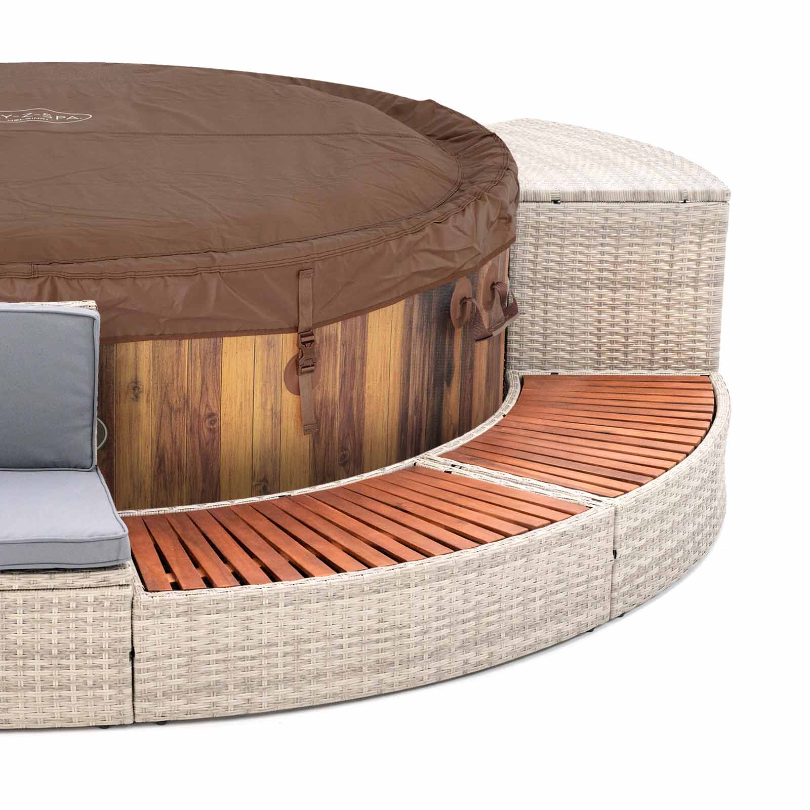 Spa exterior Helsinki con revestimiento 289x45x56 cm K2O Half 9 Spa exterior Helsinki con revestimiento 289x45x56 cm K20 Half