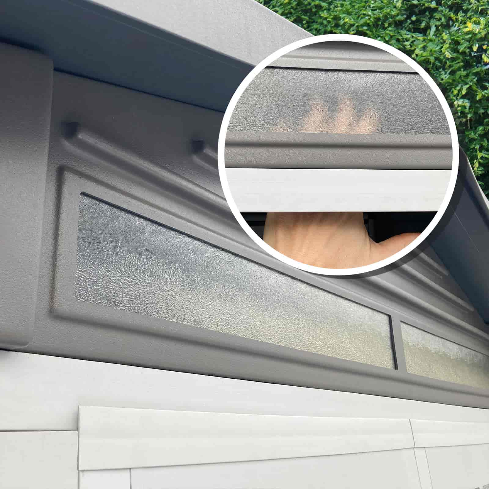 Caseta de jardín de resina Urban 200 con suelo 7 Caseta de jardín de resina Urban 200 con suelo - Imagen 4