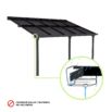 Marquesina fotovoltaica para coche 3,31 x 5,96 x 3,50m Becquerel II