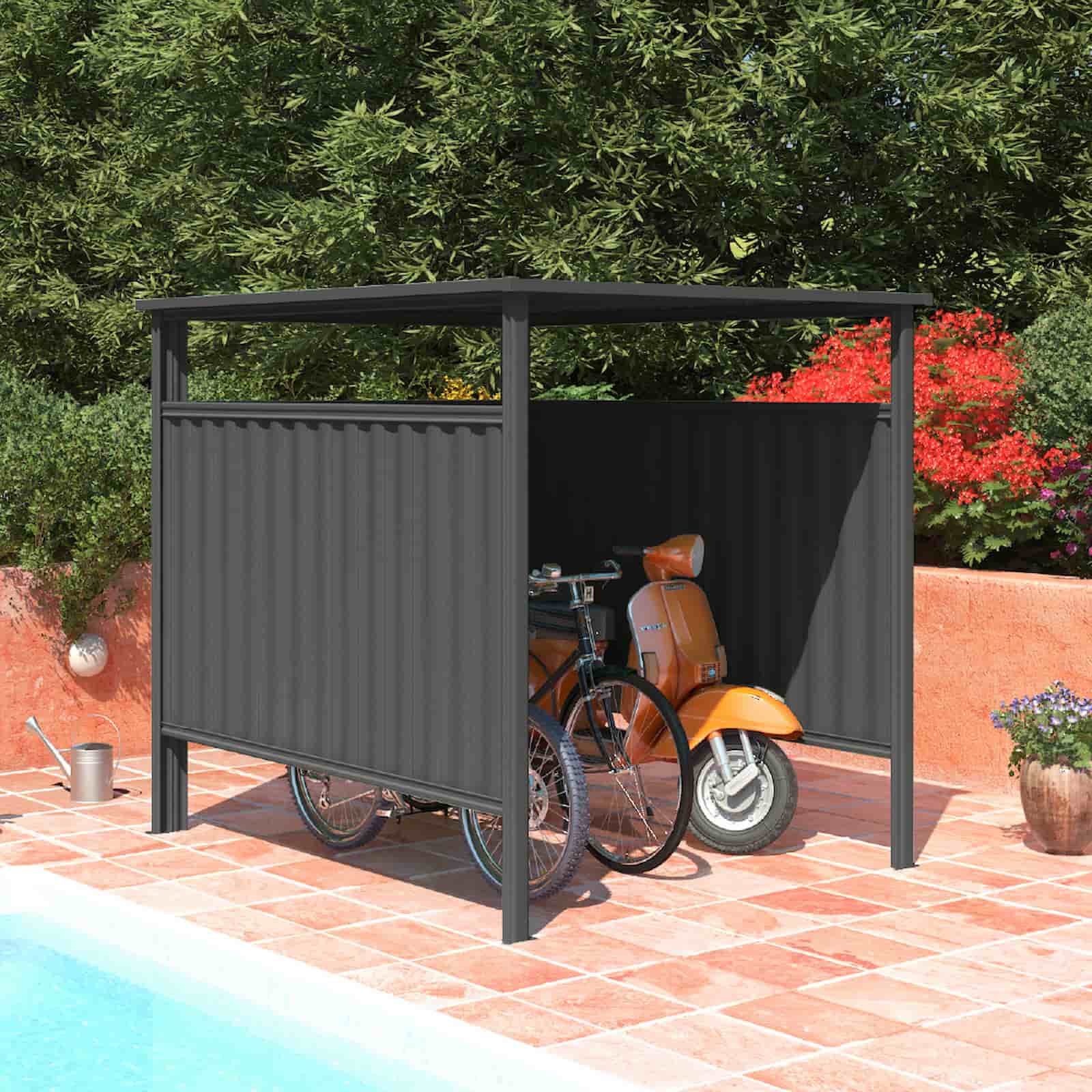 Caseta cobertor 180x200x191 cm (3,60 m2) Samara gris shinny 5 Caseta cobertor 180x200x191 cm (3,60 m2) Samara gris shinny - Imagen 2