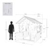 Casita infantil de madera 138x116x132 cm (1,6 m²) OUTDOOR TOYS Kela