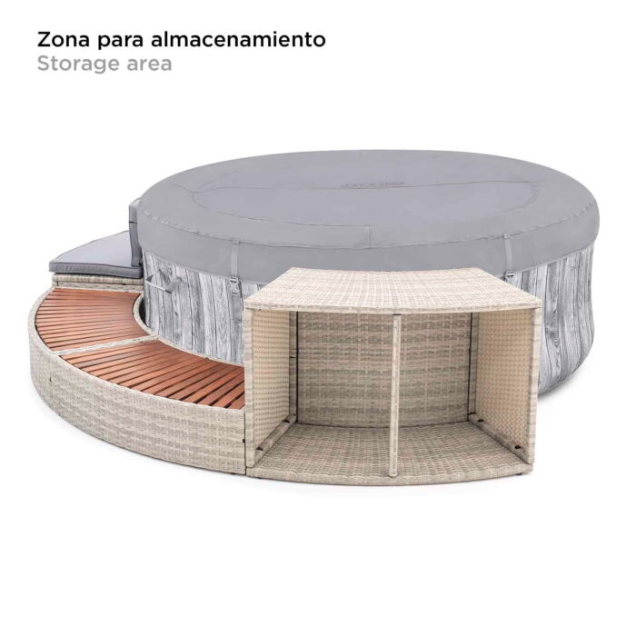 Spa exterior Fiji con recubrimiento 289x45x56 cm K2O Half - Imagen 5