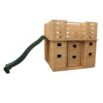 Casita infantil de madera 423x194x193 cm Lucca. Con terraza y tobogán 7 Casita infantil de madera 423x194x193 cm Lucca. Con terraza y tobogán