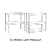 Estantería galvanizada 120X40X180 cm Catter House Max Pro (hasta 875 kg)